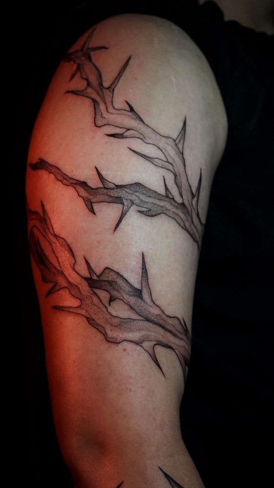 Blackwork tattoo by Zhu Inks - San Diego
