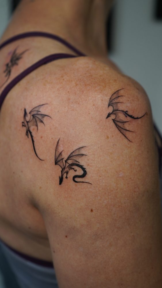 Blackwork tattoo by Zhu Inks - San Diego