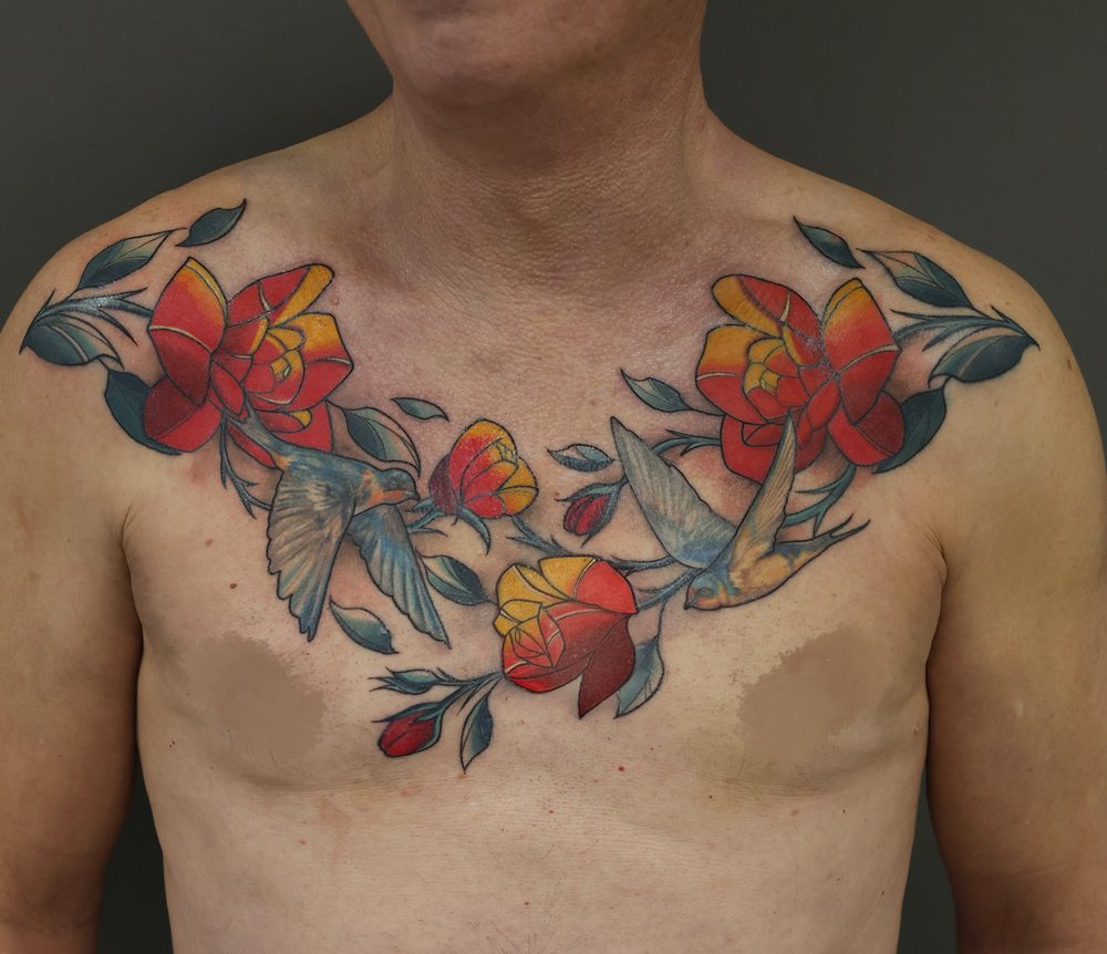 Color tattoo by Zhu Inks - San Diego