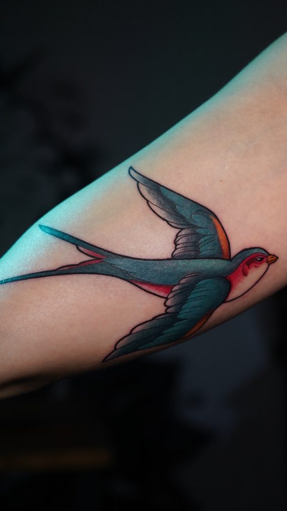 Color tattoo by Zhu Inks - San Diego