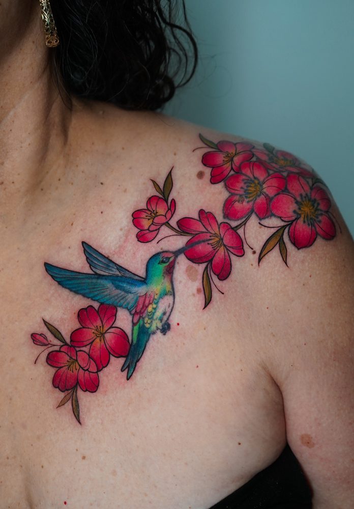 Color tattoo by Zhu Inks - San Diego