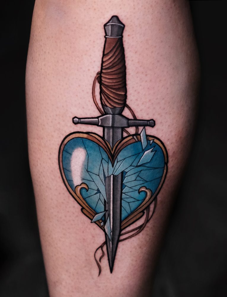 Color tattoo by Zhu Inks - San Diego