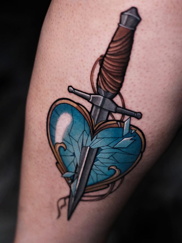 Color tattoo by Zhu Inks - San Diego
