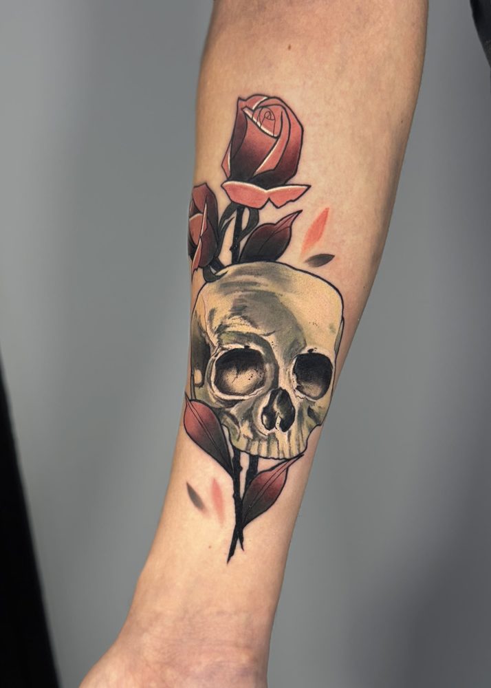 Color tattoo by Zhu Inks - San Diego