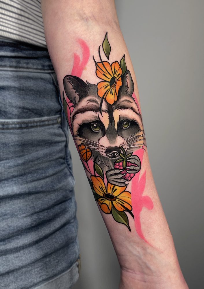 Color tattoo by Zhu Inks - San Diego