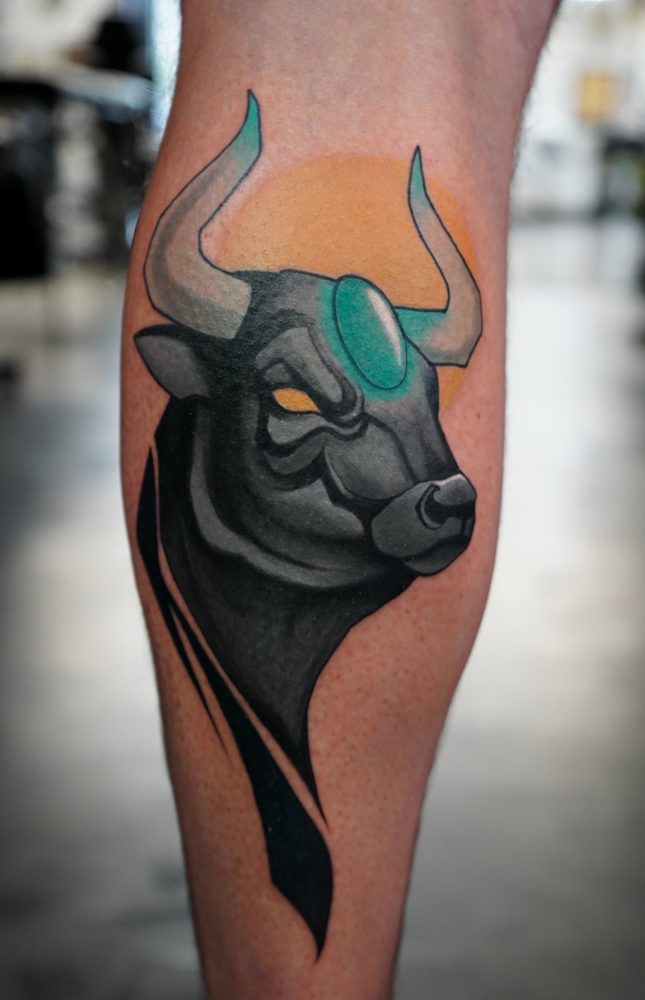 Color tattoo by Zhu Inks - San Diego