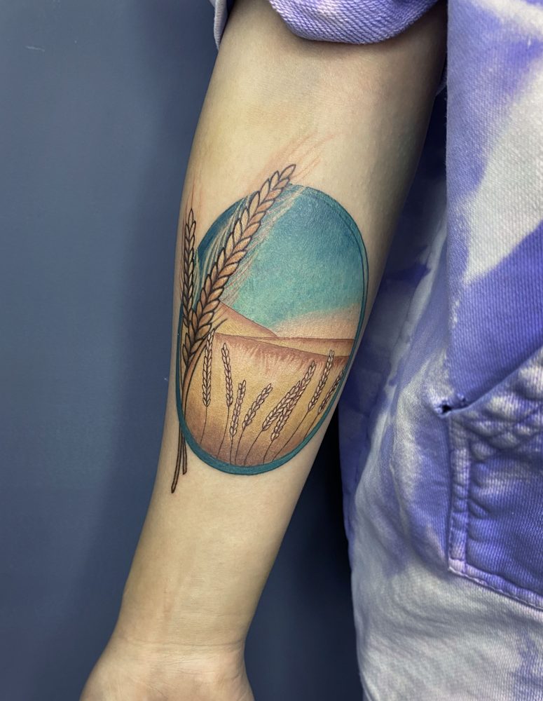 Color tattoo by Zhu Inks - San Diego