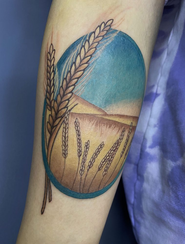 Color tattoo by Zhu Inks - San Diego