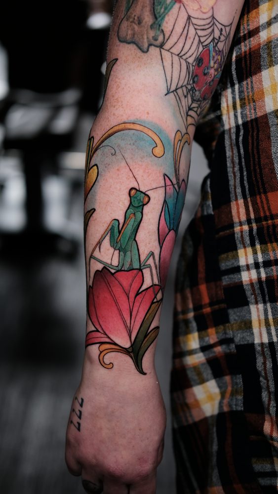 Color tattoo by Zhu Inks - San Diego