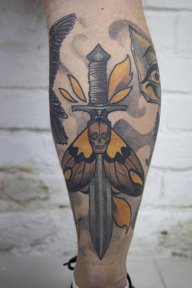 Color tattoo by Zhu Inks - San Diego