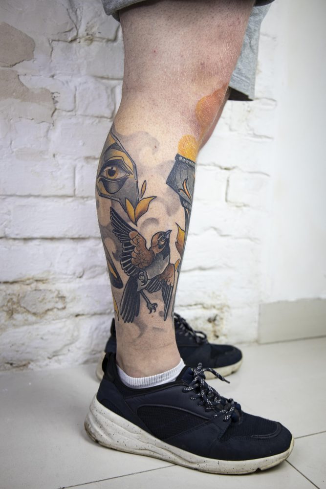 Color tattoo by Zhu Inks - San Diego