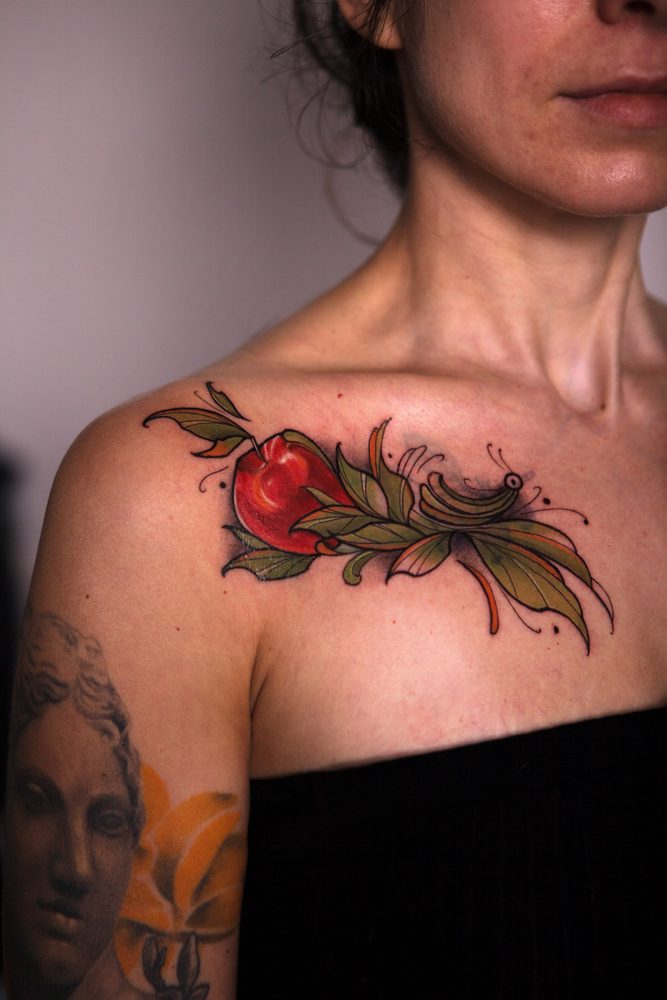 Color tattoo by Zhu Inks - San Diego