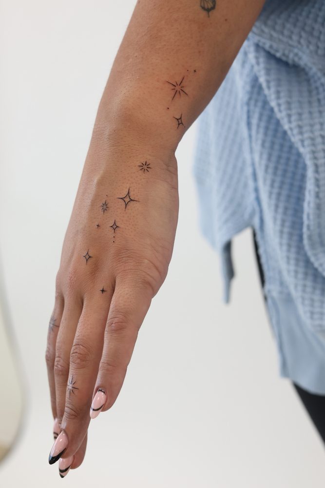 Fine Line tattoo by Zhu Inks - San Diego