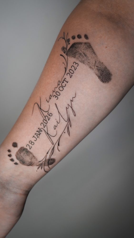 Fine Line tattoo by Zhu Inks - San Diego