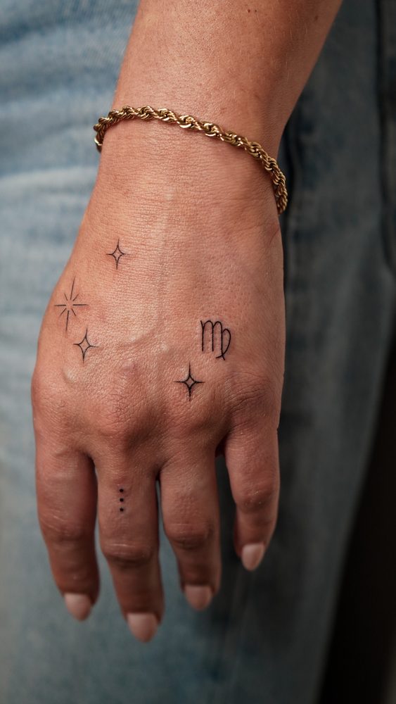 Fine Line tattoo by Zhu Inks - San Diego