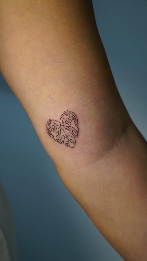 Fine Line tattoo by Zhu Inks - San Diego
